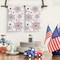 Fireworks Stars Patriotic 4th of July Kitchen Towels Dish Towels, 18x26 Inch Farmhouse Memorial Day Decoration Hand Towels Set of 2